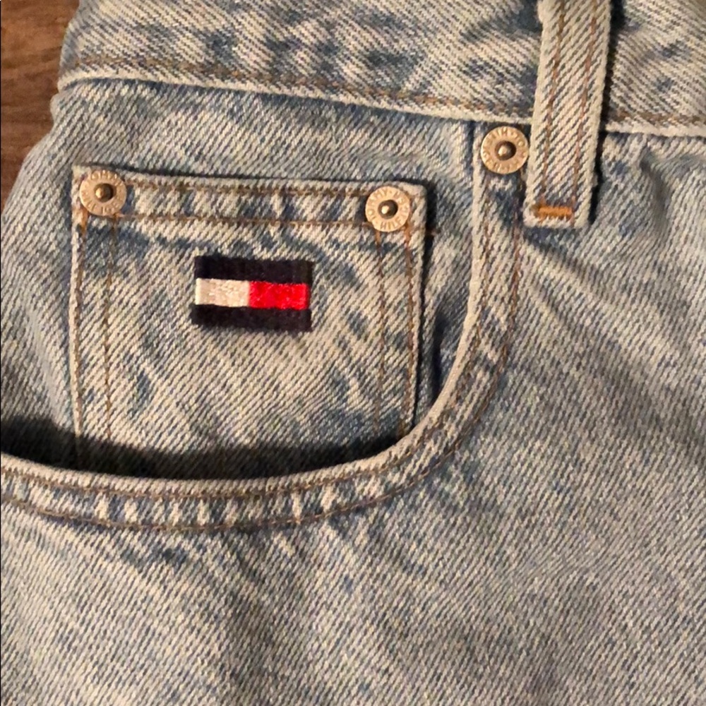Tommy Hilfiger vintage cut off jean shorts. - Picture 3 of 4